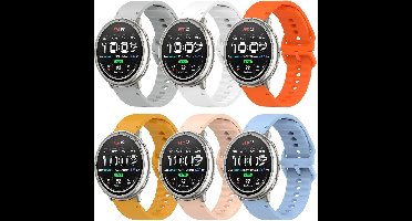 Solidchoice - Set van 6 Vervangende Armbanden voor Smartwatches 20mm