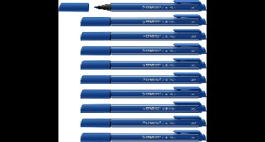 STABILO pointMax - Hardtip Fineliner 0,8 mm - Nylon Punt - Ultramarijn Blauw - Doos 10 stuks