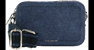 Ted Baker Leren schoudertas Shayann Webbing Suede Crossbody Camera Bag Dark - Blue donkerblauw