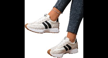 Currero Schoenen Dames - Sneakers - Comfortabel - Slippers - Casual - Volwassenen - Beige 38
