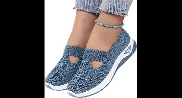 Currero Schoenen Dames - Sneakers - Comfortabel - Slippers - Casual - Volwassenen - Blauw 40