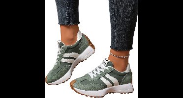 Currero Schoenen Dames - Sneakers - Comfortabel - Slippers - Casual - Volwassenen - Groen 40