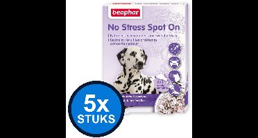5x Beaphar - No Stress spot-on hond 3pip - Dierenverzorging