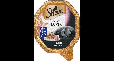 Sheba Sauce Lover Zalm - Kat - Volledig natvoer - 22 x 85 gr
