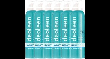 Deoleen Deodorant Spray Gevoelige Huid - Deodorant - 6x 150 ml - Voordeelverpakking