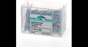 Hoenderdaal Draadnagel verloren kop gegalvaniseerd 1.6 x 25mm 350 gram