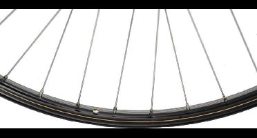 CORDO Voorwiel 28 inch - Stadsfiets - RVS Spaak - Handgebouwd - Zwart