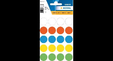Herma 1881 UNIVERSELE Etiketten Ø19mm Assorti