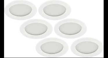 Groenovatie Inbouwspot LED - 3W - Rond - Waterdicht IP65 - Dimbaar - Ø 89 mm - 6-Pack - Wit
