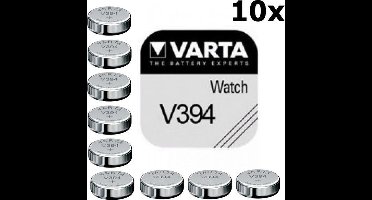 10 Stuks Varta V394 67mAh 1.55V knoopcel batterij