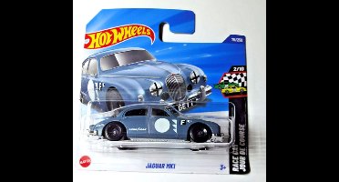 HOT WHEELS JAGUAR MK1 BLUE 1:64 75/250 HW RACE DAY JOUR DE COURSE 2/10 SHORT CART 2025