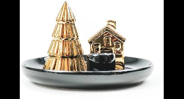 Housevitamin kandelaar kerstboom en huisje