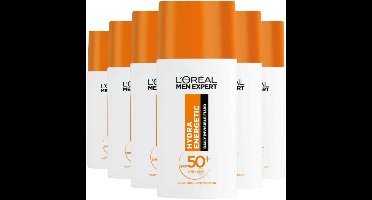 L'Oréal - Men Expert Hydra Energetic Dagcrème SPF50+ - 6 x 50 ml - Voordeelverpakking