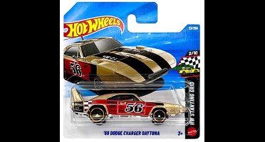 HOT WHEELS '69 DODGE CHARGER DAYTONA 56 GOLD 23/250 (1:64) HW STARTING GRID 2/10 SHORT CARD 2026
