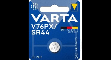 Varta V76PX alkaline batterij, 10L14, 357, SR44, GS13, 5,4 x 11,6 mm
