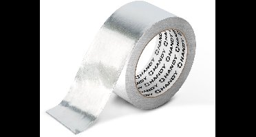 Aluminium Plaktape Zilver 25 m × 48 mm – Acryl Aluminium Tape Voor Isolatie, Afdichting En Reparatie – Hitte- En Vochtbestendig – Voor Binnen- En Buitengebruik [11065]