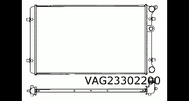 Volkswagen Golf IV Radiateur (1.6i 74Kw./1.8i/2.0i/1.9SDi/TDi) OES! 1J0121253AD