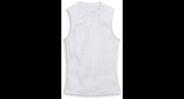 Tom Tailor Denim - Slim fit top met glitter-effect - Maat XXL - white glitter