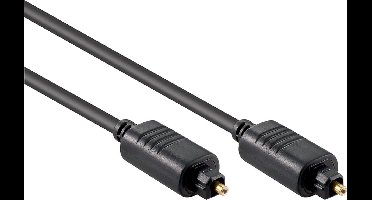 Digitale optische Toslink audio kabel - 4mm / zwart - 7,5 meter