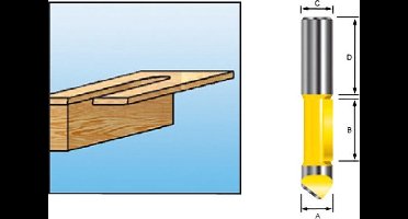 Makita D-09335 Boorfrees 6x19,05 S6
