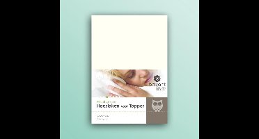 Briljant Home - Hoeslaken voor Topdekmatras - 140x200 - Percal Hoeslaken voor Topper - Off White