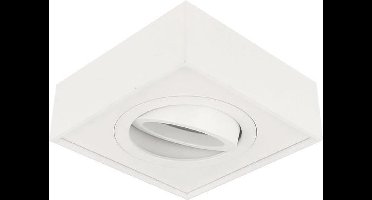 LED line Inbouwspot Hoog - Vierkant - Kantelbaar - Mat Wit - GU10 Fitting - 85 mm