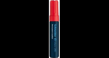 marker Schneider Maxx 280 permanent beitelpunt rood doos met 5 stuks