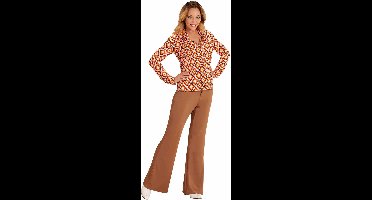 Jaren 70 discoshirt Groovy ruitjes