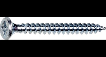 Spaanplaatschroef 3.0X40 Verzinkt PZ-1 Platkop (200x) Proftec