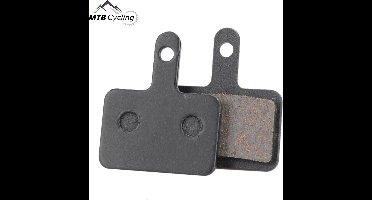 B01S standaard remblokken 2 stuks voor o.a. Shimano Altus/Alivio/Deore /Tektro / BBS-52 - inclusief schijfremblokveer - Zwart