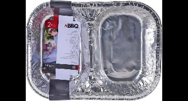 Set aluminium BBQ bakjes (2 stuks)