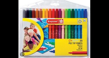 Bruynzeel Color Express Viltpunters Etui 20 Viltstiften