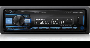 Alpine UTE-200BT Autoradio Aux Bluetooth en USB - 1-din