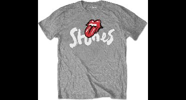 The Rolling Stones - No Filter Brush Strokes Heren T-shirt - M - Grijs