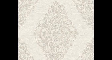 TRADITIONELE ORNAMENTEN BEHANG - Beige Grijs - AS Creation Around The World