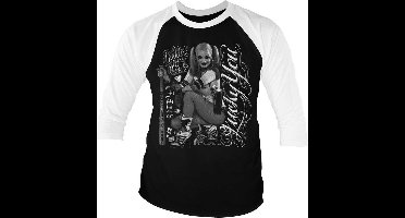 DC Comics Suicide Squad Raglan top -L- Harley Quinn - Lucky You Zwart/Wit