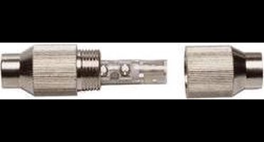 Coax-kabelverbinder metaal Kabeldiameter: 7 mm
