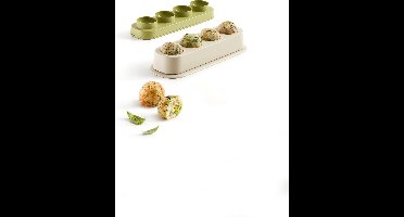 Lékué Veggie Balls - Vegetarische balletjes maker - Voor 4 ballen - 11.7x5.3x8.6cm