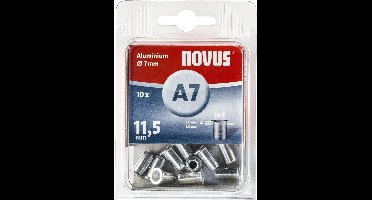Novus Blindklinkmoer M5 11,5 mm Aluminium 10 stuks