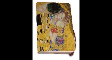 Bekking & Blitz - Notitieboek A5 - Zachte kaft - De kus - Gustav Klimt - Kunst