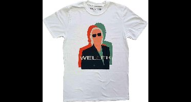 Paul Weller - Illustration Offset Heren T-shirt - 2XL - Wit