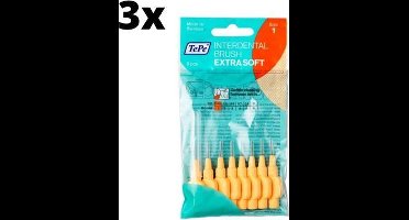 TePe Extra Soft Oranje 0,45mm 3 x 8 stuks - Voordeelverpakking