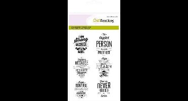 CraftEmotions stempel A6 - labels Lyrics (English)