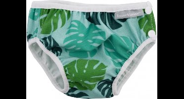 Vimse Groen Monstera Zwemluier - M | 7-10 kgs - Bio - Waterbestendig - OEKO-TEX® Standard 100