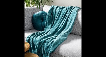 Dutch Decor - HARVEY - Plaid 150x200 cm - superzachte deken van fleece - Sagebrush Green - groen
