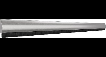 Tochtstrip - RVS geborsteld - Aluminium - door-line - door-line opbouw met RVS cover