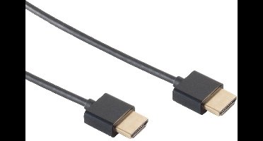 Dunne HDMI kabel - versie 1.4 (4K 30Hz) / zwart - 1,5 meter