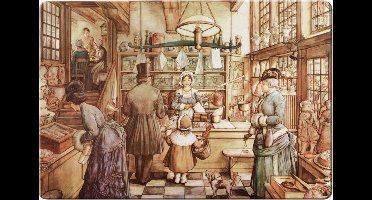 4 stuks - Placemat: Bakkerij, Anton Pieck
