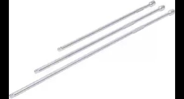 Weber-Tools 3/8'' verlengstukken set extra lang-375/450/600 mm 3-dlg.