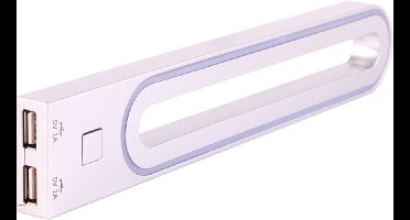 Wandlamp LED 12V/3W Zilver incl. 1x USB